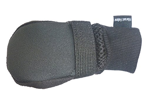 Vibrante Fellow pantalla canina perro Botas Transpirable Funda Y Antideslizante Color Negro Set de 4 tamaño M L XL