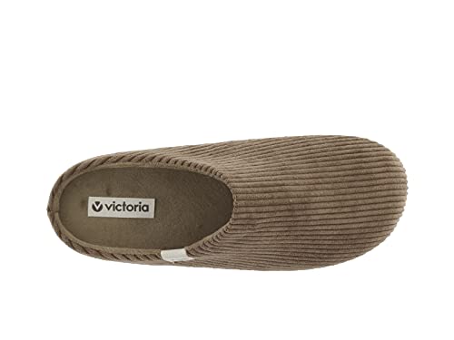 victoria Alpargata VICTORIA Norte Zapatilla DE CASA Fieltro Pana 1081107-MEN para Hombre Taupe 42
