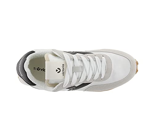 victoria Plano VICTORIA Basket Astro Nylon con Logo VICTORIA Y TALÓN EN Contraste 1138100-WOMEN para Mujer Negro 39