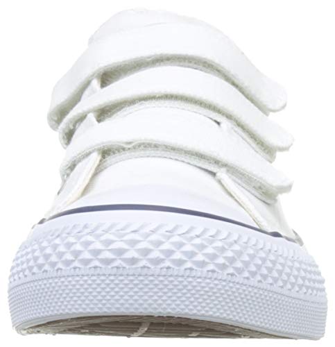 victoria Plano VICTORIA Basket Tribu Lona con Cierre DE Tira ADHERENTE 106555-WOMEN para Mujer Blanco 40
