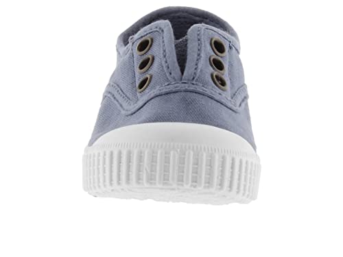 victoria Plano VICTORIA Tenis 1915 Inglesa Lona Tintada ALGODÓN TEÑIDO, ECOLÓGICO Y 30% Reciclado con ELÁSTICO Central SIN Cordones 106623-WOMEN para Mujer Azul 36