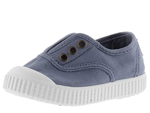 victoria Plano VICTORIA Tenis 1915 Inglesa Lona Tintada ALGODÓN TEÑIDO, ECOLÓGICO Y 30% Reciclado con ELÁSTICO Central SIN Cordones 106623-WOMEN para Mujer Azul 36