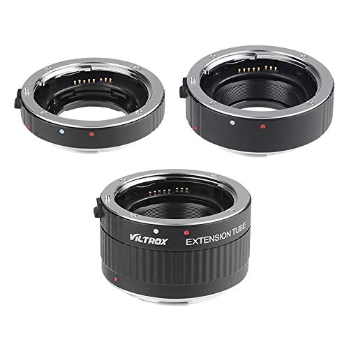 VILTROX DG-C AF Set de tubo de extensión macro para Canon EOS EF EF-S Lente y Canon Cámaras DSLR con tubos 12mm, 20mm e 36mm