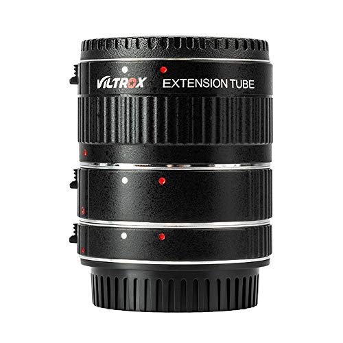 VILTROX DG-C AF Set de tubo de extensión macro para Canon EOS EF EF-S Lente y Canon Cámaras DSLR con tubos 12mm, 20mm e 36mm