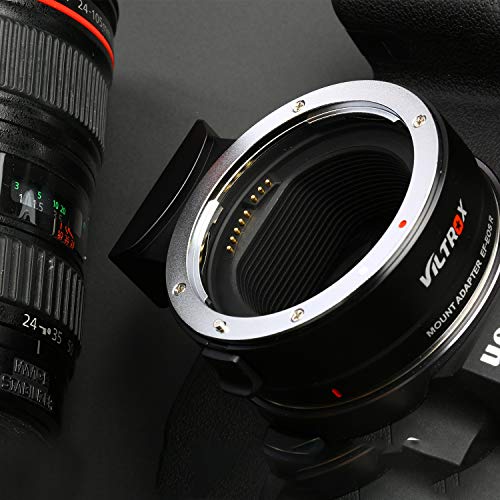 VILTROX EF-EOS R Auto Focus Adaptador de Montaje de Lente para Canon EF/EF-S Objetivo a Canon RF Montaje EOS R R5 R6 RP Cámara