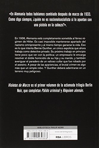 Violetas de marzo: Serie Bernie Gunther I (NOVELA POLICÍACA BIB)