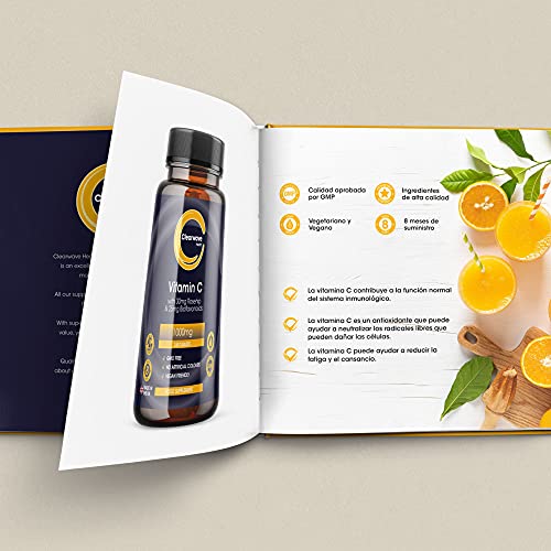 Vitamina C 1000mg - 240 Comprimidos con Bioflavonoides y Rosa Mosqueta - Vegetariano y Vegano - Suministro para 8 meses - Clearwave Health