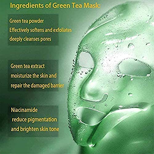Volking Crema Cubriente De Arcilla De Té Verde, Facial Limpiadora