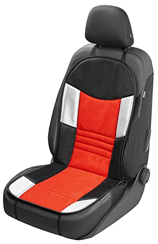 Walser Cubre Asiento de Coche, Cubre Asiento de Coche Hunt, Cubre Asiento de Coche Rojo Negro, Transpirable 11667