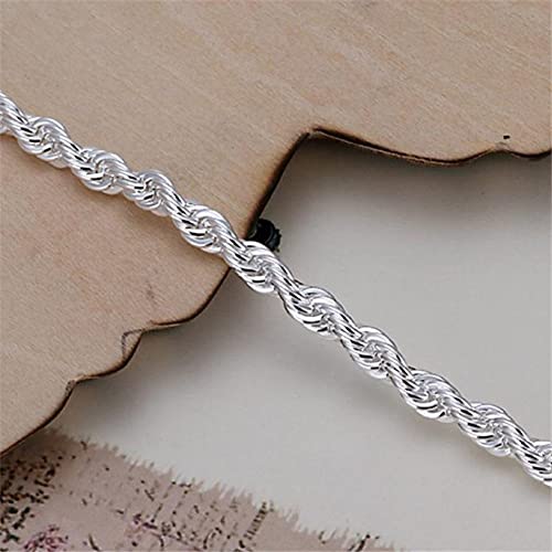 WEFH Pulsera de Plata 925, joyería Americana, centelleante, Plata