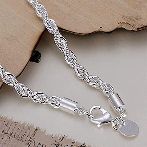 WEFH Pulsera de Plata 925, joyería Americana, centelleante, Plata
