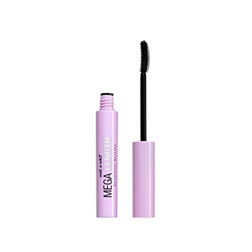 Wet n Wild - Mega Length - Máscara de Pestañas Negra Voluminizadora para Conseguir Pestañas Largas y Fuertes - Maquillaje para Ojos - Fórmula con Vitamina E - Very Black - 1 Unidad