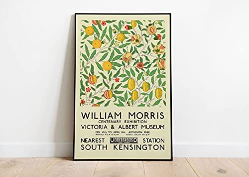 William Morris Poster de exposición - William Morris frutas y flores Cuadro - Arte Impresionista - Decoración de pared - Obras de arte - Láminas Decoración