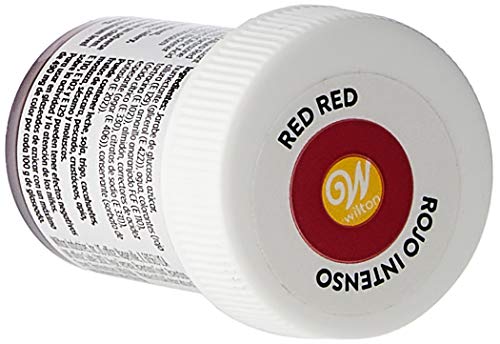 Wilton Colorante Alimenticio para Glaseado en Pasta, 28.3g, Color Rojo Rojo, 04-0-0036