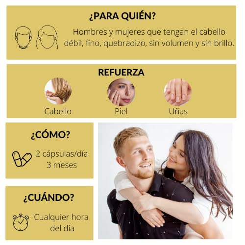 Wiohair 3x2 Cajas de Cápsulas Anticaída | Vitaminas para el Cabello| Fuerza y Crecimiento | Ingredientes Naturales y Queratina | Complemento alimenticio 180 Cápsulas | Para Hombre y Mujer