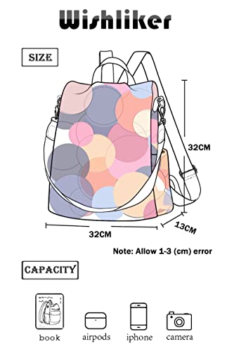 Wishliker Bolso Mochila Mujer Antirrobo
