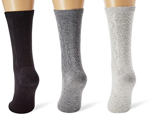 Women' Secret Calcetines SO GREY TEXTURE PACK PACK MEDIUM SOCKS 4482670 Estampado Gris ,Talla única para Mujer