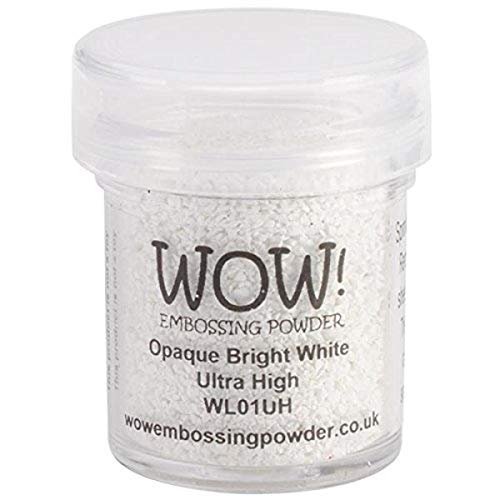 WOW Opaco Blanco Brillante-Ultra Alto, Polvo de Repujado, Multicolor, 5 x 3 x 3 cm