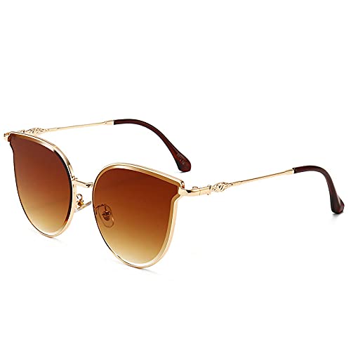 XDOUBAO Gafas de sol Gafas de sol Gafas de sol Gafas de sol Gafas de sol-Marco de oro gris pelir amarillo
