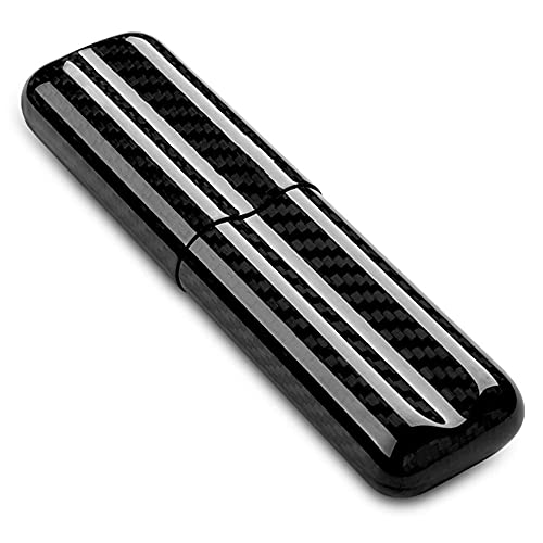 XIAOQIANG Caja de cigarros artesanales,caja de humor portátil,caja de humor de cigarro,caja de almacenamiento de cigarros tiene hasta 2-3 cigarros,soldadura fuerte de carbono,for negocios de viajes (n