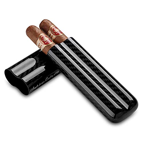 XIAOQIANG Caja de cigarros artesanales,caja de humor portátil,caja de humor de cigarro,caja de almacenamiento de cigarros tiene hasta 2-3 cigarros,soldadura fuerte de carbono,for negocios de viajes (n
