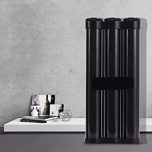 XIAOQIANG Tubo de cigarro de fibra de carbono Viaje portátil 2/3 TUBO Caso de cigarro Jar Humidificador Humidor Mini Caja de cigarro Bolsillo Caja decorativa al aire libre (color:for 2 cigarros)