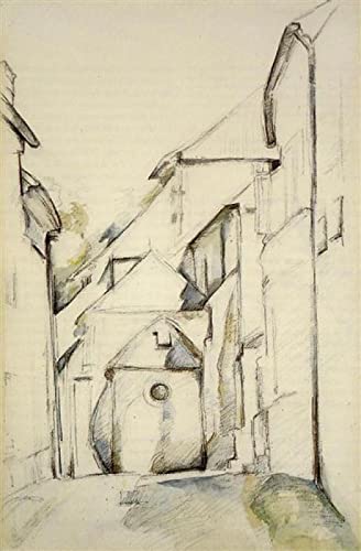 XNHXPH Paul Cezanne Pósteres e Impresiones Iglesia de Saint-Pierre en Avon Pintura clásica en Lienzo Arte de Pared Vintage para decoración del hogar Imágenes 60x90cmx1 Sin Marco