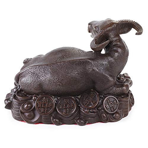 YAMASCO Estatuas, Escultura de Vaca de Cobre Puro, la Cultura y el Arte Tradicionales expresados ​​en esculturas de Bronce, Adecuado para Sala de Estar, Estudio, Oficina.