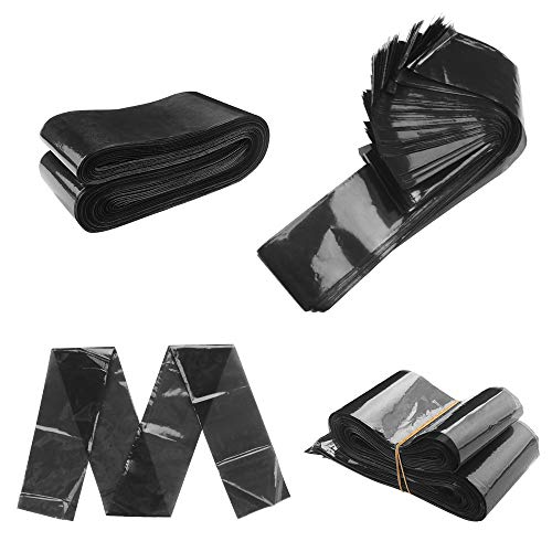 Yangfei 200pcs Bolsas para Cable de Tatuaje Cubiertas para Máquinas de Tatuaje Mangas de Cable de Clip de Tatuaje (Negro, 61cm*5cm)