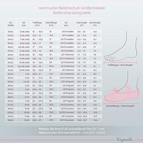 Zapatillas de Ballet - Lino, Suela Entera de Cuero - Blanco - Talla: 44
