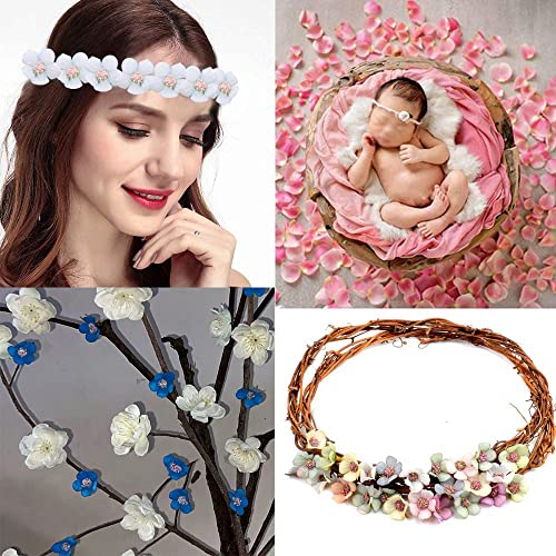 100 cabezas Flores Artificiales Mini Cabezas de Flores de Margarita Multicolores DIY Artificiales Margaritas Flores para Manualidades Decoración de Boda Fiesta Hogar