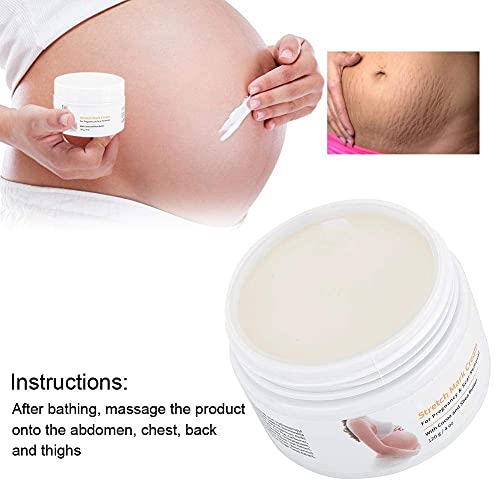120g Crema Antiestrias Embarazo, Crema para las estrías, Eliminar las estrías, Eliminar Cicatrices del Embarazo, Reparar cicatriz Línea floja Abdomen Estrías para posparto