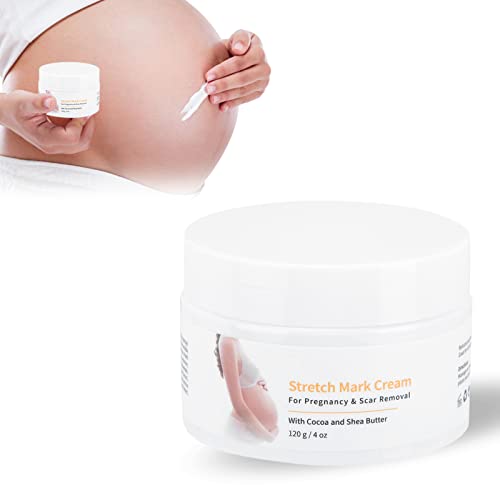 120g Crema Antiestrias Embarazo, Crema para las estrías, Eliminar las estrías, Eliminar Cicatrices del Embarazo, Reparar cicatriz Línea floja Abdomen Estrías para posparto