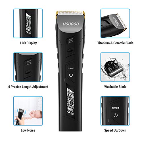 16 en 1 Cortapelos Hombre, Maquina Cortar Pelo Profesional, Recortadora de Barba, Cortador Pelo Electrico para Hombres, Recortadora de Cabello Recargable con 38 Longitudes de Corte (Negro)