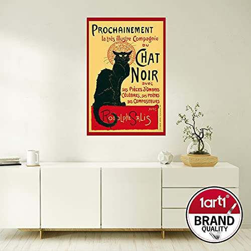 1art1 Theophile Alexandre Steinlen - Chat Noir, Gato Negro Póster (91 x 61cm)