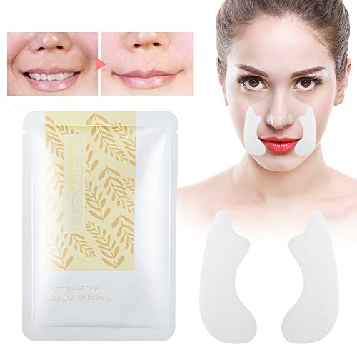 5 parches para arrugas nasolabiales, antiarrugas, para el rostro, para cuidado de las arrugas faciales, hidratantes y reafirmante las arrugas alrededor de la boca