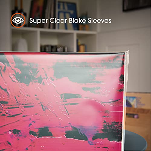 50x Resellables Fundas para 1-2 LP De Vinilo Discos 12" 33 RPM | Clarity Double | Super Transparentes Delgado Fundas LP | Adhesiva En La Plastico Bolsa, No En La Solapa | 50 Micron | Blake Sleeves