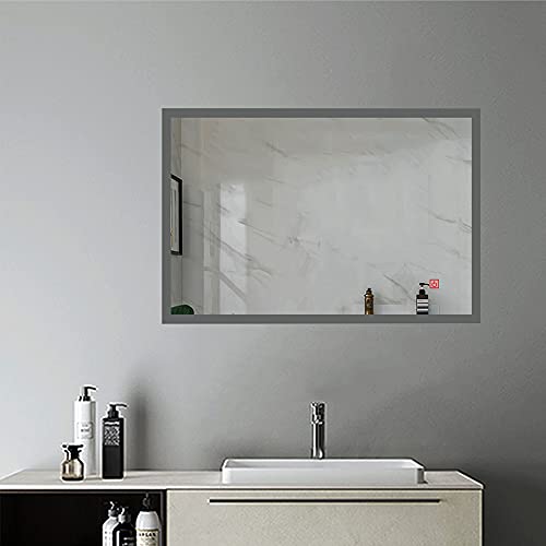 90x70cm Espejo Regulable de Hogar/de Baño con Función Antiniebla + LED Blanco Frío + Interruptor Táctil