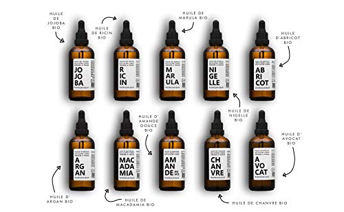 Aceite de Marula ORGÁNICO - 100% Puro y Natural y Prensado en frio - 50 ml - Cuidado para el Cabello, Cuerpo, Piel
