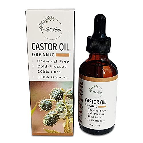 aceite de ricino puro (60ml) | 100% biologique 100% orgánico: prensado en frío - Hidratante, Pestañas, Cejas, Cuerpo, Cabello, Barba, Uñas - Remedio excepcional para la piel del cuerpo y el cabello.