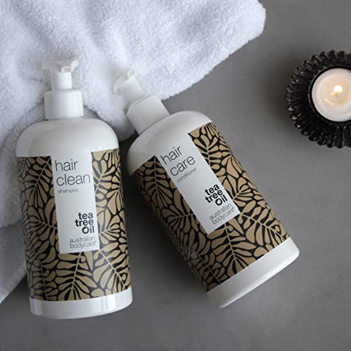 Acondicionador Australian Bodycare de aceite de árbol del té 500 ml | Para hombres y mujeres | Cabellos secos y dañados | Aceite de árbol del té de calidad farmacéutica | Para la caspa | 100% vegano