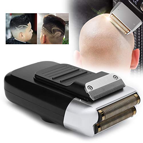 Afeitadora, maquinilla de afeitar eléctrica para barba, recortadora de barba portátil multifuncional profesional, afeitadora de cabeza calva, duradera para hombres domésticos de bajo ruido