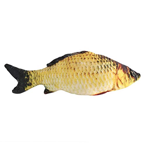 Aigid Cojín con Forma de pez, Lindo cojín de simulación con Forma de pez de Carpa 3D, Almohada, Regalo para niños, sofá de Juguete, decoración del hogar(60CM)