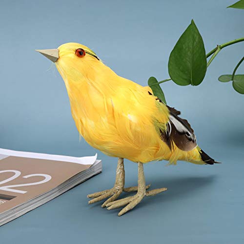 Aigid Pájaro de simulación, Ornamento de Animales emplumados Artificiales de jardín simulación Oriole pájaro Modelo Arte decoración al Aire Libre