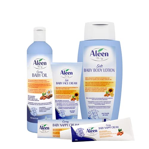 ALEEN Crema Pañal - Caring Baby Nappy Cream | Crema Culito Bebe - Óxido de Zinc, Aceite de Almendras - 50 gr