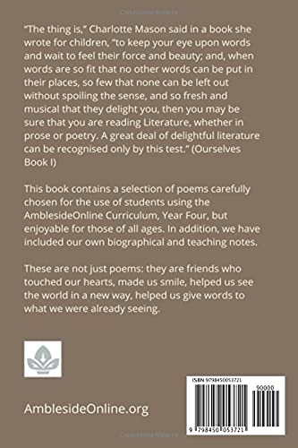 AmblesideOnline Poetry Anthology Volume Four: Alfred, Lord Tennyson, Emily Dickinson, William Wordsworth