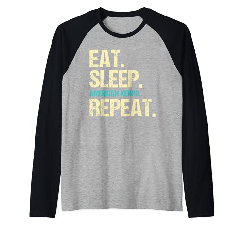 American Kenpo Mma Regalos Sensai Camiseta Manga Raglan