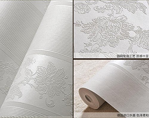 anjz @ Moderne Luxus curva abstractos 3d – Papel pintado flocado para Striped/Size?10 M (32,8 ft) de largo, 52 cm (20,5 pulgadas) de ancho