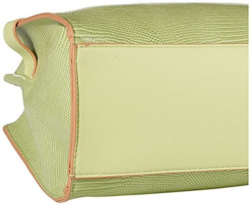Anne Klein Bonded Curved Satchel, Celery