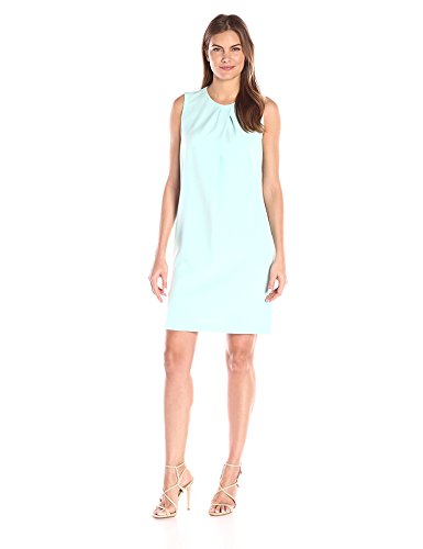 Anne Klein Vestido de cuello redondo para mujer - Azul - 42
